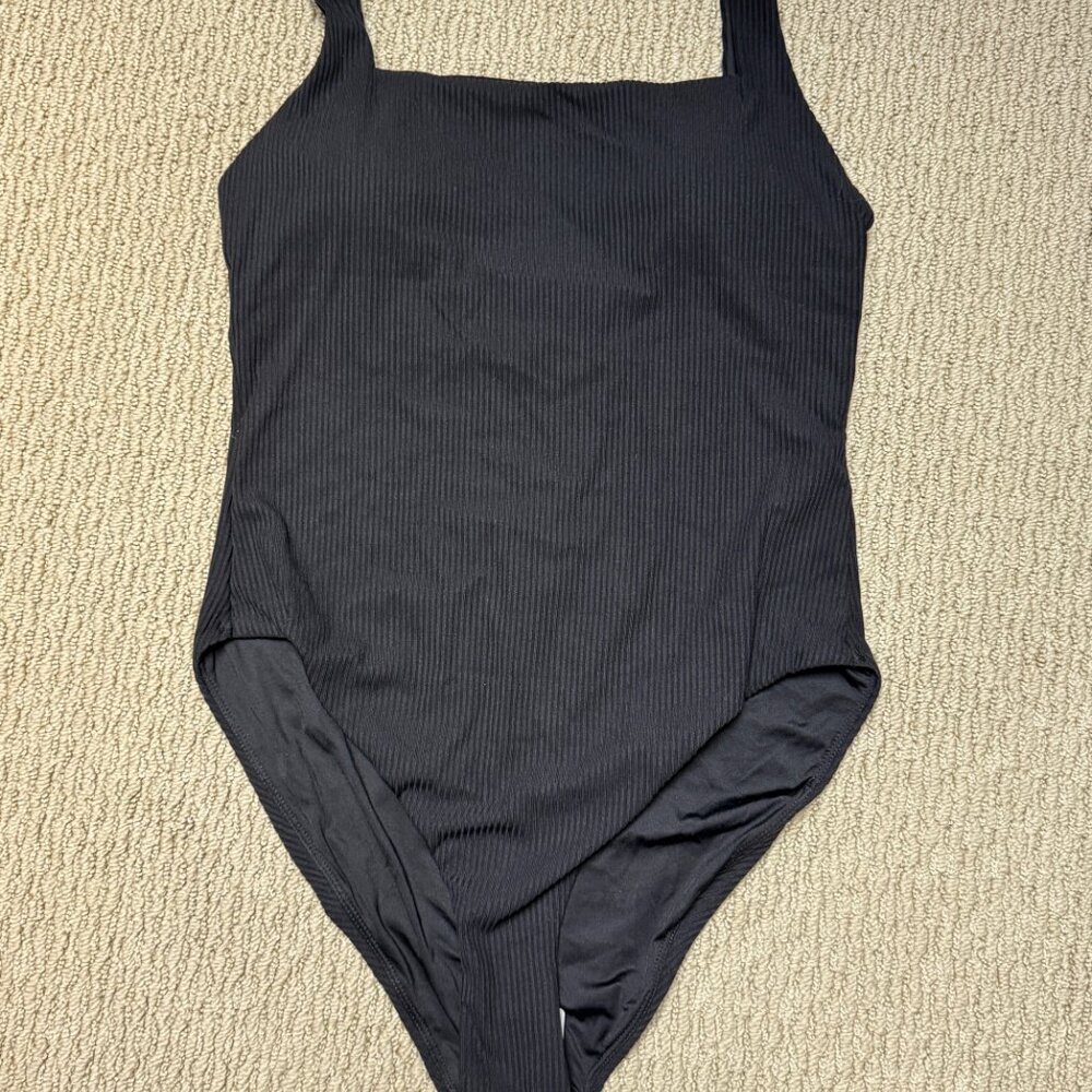 Andie Swim Byron One Piece Ribbed Classic Black - Picture 2 of 8
